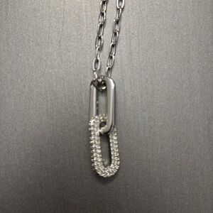 Swarovski double pendant necklace